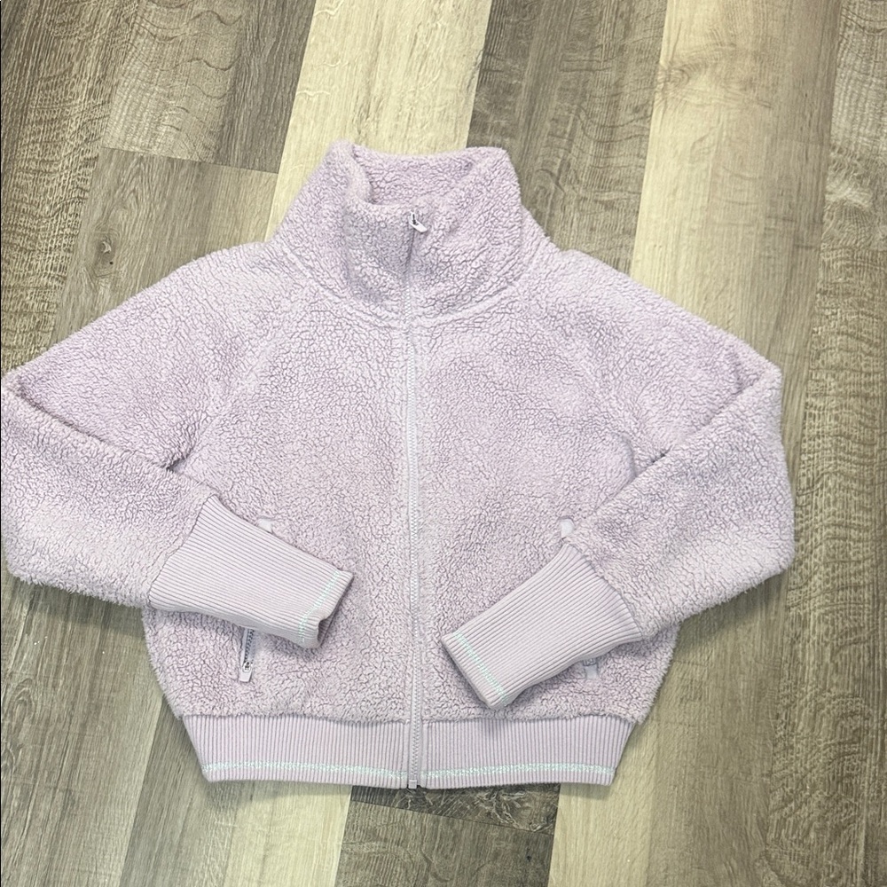 ☀️Athleta  Light Purple Fleece Jacket